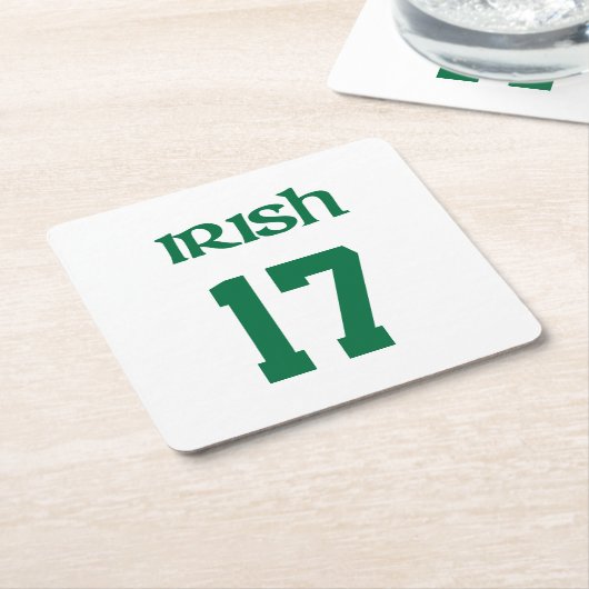 Irish Saint Patrick's Day Sport Rechteckiger Pappuntersetzer (angewinkelt)