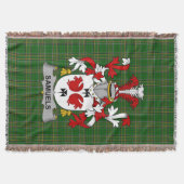 Irish Samuels Coat of Arms Familienwappen Irland Decke (Vorderseite)