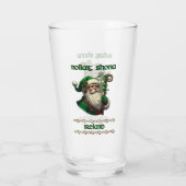 Irish Santa & Celtic Knot Christmas Glass Glas (Rückseite)