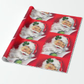 Irish Santa, Irish Christmas, Irland, Geschenkpapier (Ungerollt)