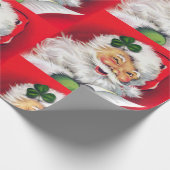 Irish Santa, Irish Christmas, Irland, Geschenkpapier (Ecke)