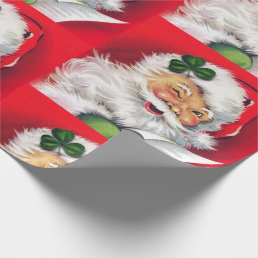 Irish Santa, Irish Christmas, Irland, Geschenkpapier (Ecke)