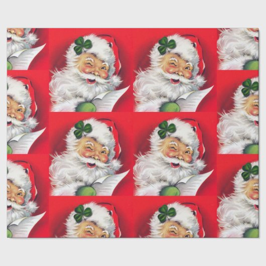 Irish Santa, Irish Christmas, Irland, Geschenkpapier (Saum)