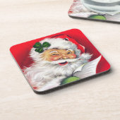 Irish Santa, Irish Christmas, Irland, Getränkeuntersetzer (Linke Seite)