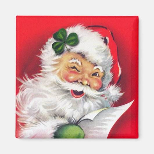 Irish Santa, Irish Christmas, Irland Magnet (Vorne)
