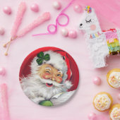 Irish Santa, Irish Christmas, Irland, Pappteller (Party)