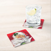 Irish Santa, Irish Christmas, Irland, Rechteckiger Pappuntersetzer (Vor Ort)