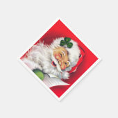 Irish Santa, Irland, Irish Christmas Serviette (Ecke)