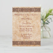 Irish Scotch Celtic Design Wedding Einladung (Stehend Vorderseite)