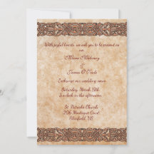 Irish Scotch Celtic Design Wedding Einladung