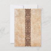 Irish Scotch Celtic Design Wedding Response Card RSVP Karte (Rückseite)