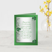 Irish Segelnote card Karte (Gelbe Blume)