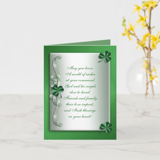 Irish Segelnote card Karte (Gelbe Blume)