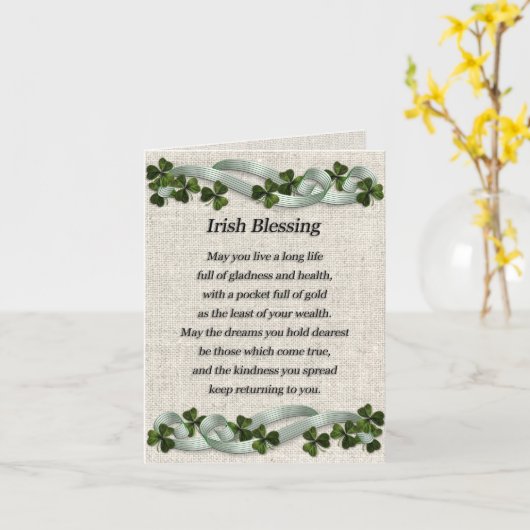 Irish Segelnote card Karte (Gelbe Blume)