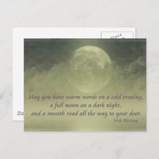 Irish Segen (2) Postkarte (Vorne/Hinten)