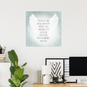Irish Segen Angel jemand zu Liebe etwas Arbeit Poster
