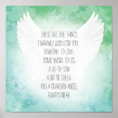 Irish Segen Angel jemand zu Liebe etwas Arbeit Poster (Vorne)