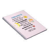 Irish Segen für Godtochter Teen oder Kind mit Name Notizblock (Rechte Seite)