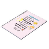 Irish Segen für Godtochter Teen oder Kind mit Name Notizblock (Linke Seite)