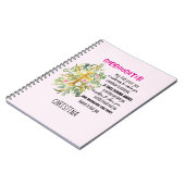 Irish Segen für Godtochter Teen oder Kind mit Name Notizblock (Linke Seite)