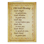 Irish Segen, Gottes Weisheit, dir eine Karte zu ge (Vorne)