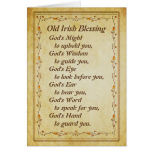 Irish Segen, Gottes Weisheit, dir eine Karte zu ge