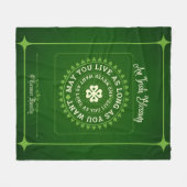 Irish Segen kannst du so lange leben, wie du Will Fleecedecke (Vorderseite (Horizontal))