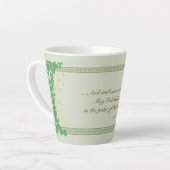 Irish Segen Latte Tasse Palm seiner Hand Kleeblatt (Linke Ecke)