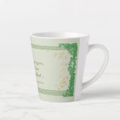 Irish Segen Latte Tasse Palm seiner Hand Kleeblatt (Rechts)