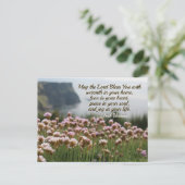 Irish Segen, Liebe in Dein Herz, Cliffs Irland Postkarte (Stehend Vorderseite)