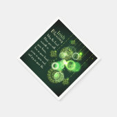 Irish Segen, Lord segne You Peace in Your Soul Serviette (Ecke)