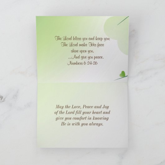 Irish Segen May die Gnade Gottes Schutz Karte (Innenseite)