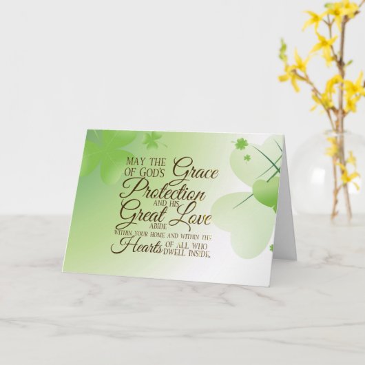 Irish Segen May die Gnade Gottes Schutz Karte (Gelbe Blume)