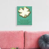 Irish Segen mit Kleeblatt St. Patrick's Day Leinwanddruck (Insitu (Wohnzimmer))