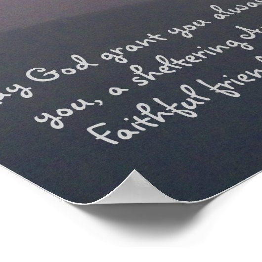 Irish Segen mit Super Moon über Spokane Mt. Poster (Ecke)