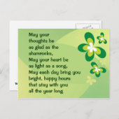 Irish Segen Postcard Postkarte (Vorne/Hinten)