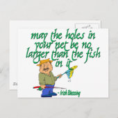 Irish Segen Postkarte (Vorne/Hinten)