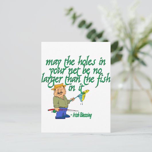 Irish Segen Postkarte (Stehend Vorderseite)