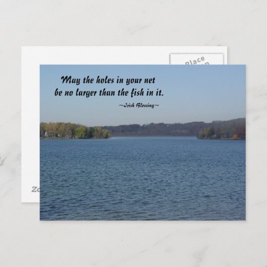 Irish Segen Postkarte (Vorne/Hinten)