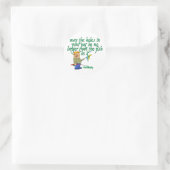 Irish Segen Runder Aufkleber (Tasche)