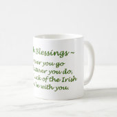 Irish Segen - Tasse des Kaffees (VorderseiteRechts)