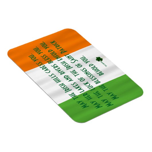Irish Segen von St. Patrick Flag Kleeblatt Magnet (Rechte Seite)