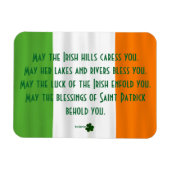 Irish Segen von St. Patrick Flag Kleeblatt Magnet (Horizontal)