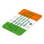 Irish Segen von St. Patrick Flag Kleeblatt Magnet (Linke Seite)