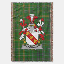 Irish Segrave Coat of Arms Familienwappen Irland Decke