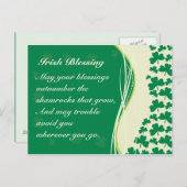 Irish Selling Kleeblatts Design Custom Postcard Postkarte (Vorne/Hinten)