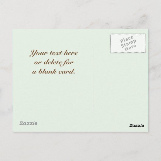 Irish Selling Kleeblatts Design Custom Postcard Postkarte (Rückseite)