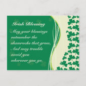 Irish Selling Kleeblatts Design Custom Postcard Postkarte (Vorderseite)