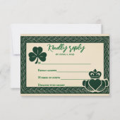 Irish Serenity Wedding RSVP Card (Vorderseite)