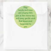 Irish Sessing-Aufkleber Runder Aufkleber (Tasche)